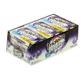 A1 Trident White Cool Rush Artificially Flavored 33% More Sugar Free Gum   9x16 Pieces Packages (144 Sticks Total)  Chewing Gum  Grocery & Gourmet Food