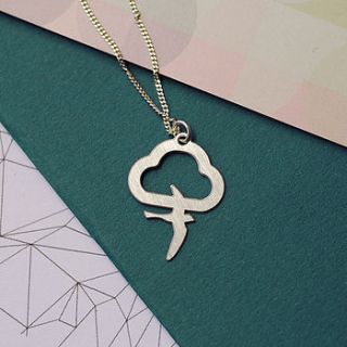 flo cloud and bird necklace by dowse