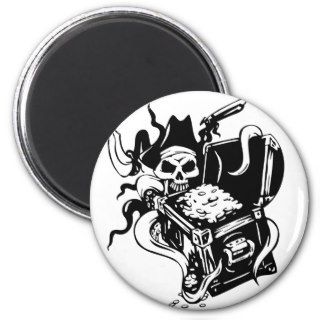 Pirate Party Accessories Skeleton Pirates Treasure Magnet