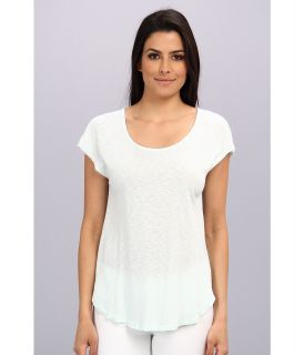 LAmade S/S Deep V Back Tee Womens Short Sleeve Pullover (White)