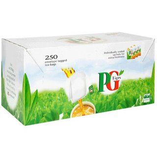 PG Tips Black Tea, Envelope Tagged Tea Bags, 250 Count Box  Grocery & Gourmet Food