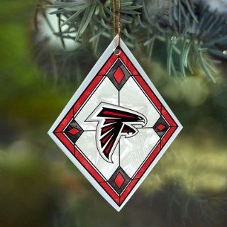 Atlanta Falcons Stained Glass Ornament  Sports Fan Hanging Ornaments  Sports & Outdoors