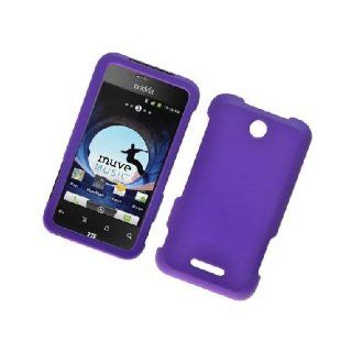 ZTE Score X500 Cricket Purple Hard Cover Case Cell Phones & Accessories