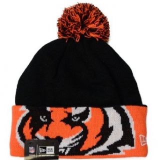 Cincinnati Bengals NFL New Era Major Cuff Knit Hat with Pom Clothing