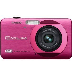 Casio Exilim EX Z90 12.1MP Digital Camera with 3x Optical Zoom and 2.7 inch TFT LCD (Pink)  Point And Shoot Digital Cameras  Camera & Photo