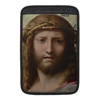Jesus and Crown of Thorns MacBook Air Sleeves