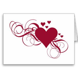 heart with swirls card