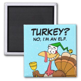 Thanksgiving Turkey Funny Disguise for Christmas Magnet