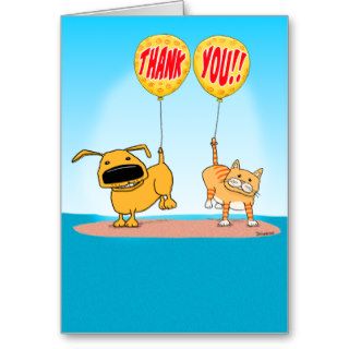 Cute and Funny Thank You Card