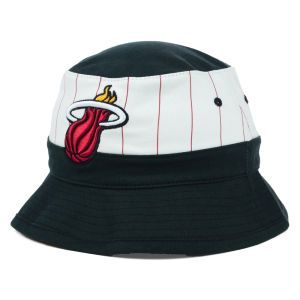 Miami Heat Mitchell and Ness NBA Pin Stripe Bucket Hat
