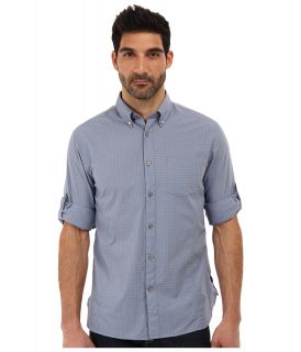 John Varvatos L/S Sportshirt Mens Long Sleeve Button Up (Blue)