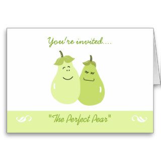 The Perfect Pear Whimsical Anniversary Card