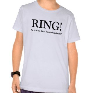 Funny Ring Bearer Customizable Wedding Party Shirt