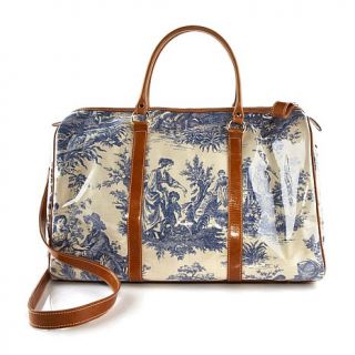 Clever Carriage Company Fantasy Toile and Glace Weekender Bag