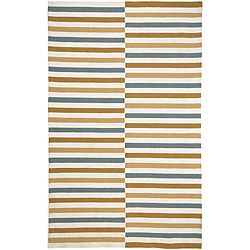 Hand hooked Beige Area Rug (2 X 3)