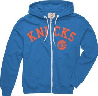 New York Knicks Blue '47 Brand Powerhouse Full Zip Hooded Sweatshirt  Sports Fan Sweatshirts  Sports & Outdoors