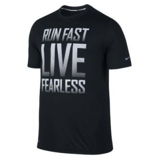 Nike Challenger 1 Graphic Mens Running T Shirt   Black