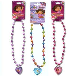 Dora Pearl Necklace (1) Party Accessory Toys & Games