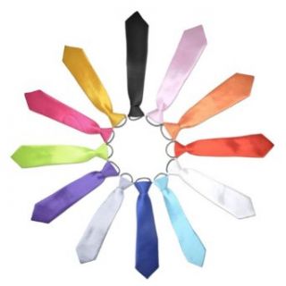 TopTie Wholesale Lot Kid's Solid Color 12 Necktie, 10 Inch Clothing