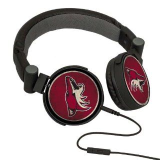 NHL Phoenix Coyotes Washed Logo Headphones  Sports Fan Cell Phone Accessories  Sports & Outdoors