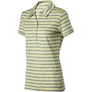 Icebreaker Superfine 200 Stripe Tech Polo Shirt   Short Sleeve   Womens