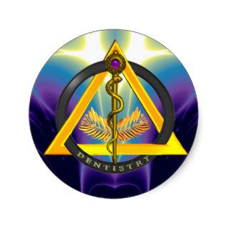 ROD OF ASCLEPIUS DENTIST DENTISTRY SYMBOL STICKERS