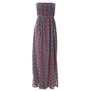 bandeau red maxi dress by charlotte's web