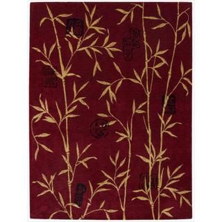 Chambord Asian Bamboo Red Rug (96 X 13)