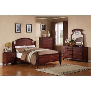 Global Furniture Usa Laura Cherry Queen Bed Red Size Queen