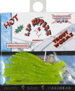 Lip Ripperz Trout Wormz Fishing Bait, Glow in the dark  Artificial Fishing Bait  Sports & Outdoors