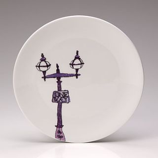 street lamp side plate by lindsey busby designs