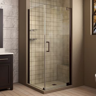 Dreamline Elegance 30 In. D X 30 In. W X 72 In. H Frameless Pivot Shower Enclosure