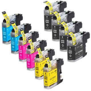 Inkuten Compatible Brother High Yield Ink Cartridges (pack Of 10)