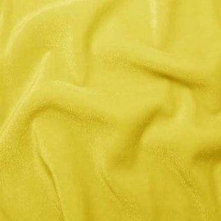 Polyester Spandex Stretch Velvet Fabric Yellow