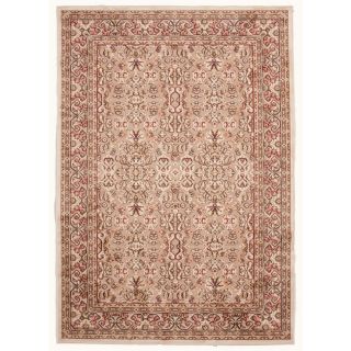 Traditional Oriental Pattern Chenille Ivory Rug (9 X 12)