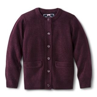 French Toast Girls School Uniform Knit Cardigan Sweater   Burgundy 4