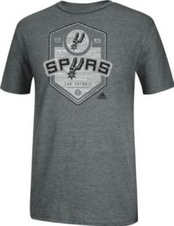San Antonio Spurs Adidas Grey Retrograde T Shirt (Small) Clothing
