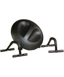 Black Ultimate Fitness Object Ergonomic Foam/steel Workout Accessory