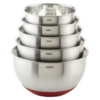 CHEFS Stainless Steel Mixing Bowl Set with Non S