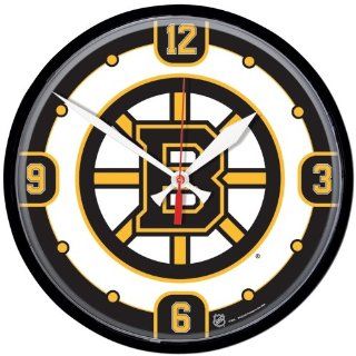 Boston Bruins Wall Clock  Hockey Wall Decor  Sports & Outdoors