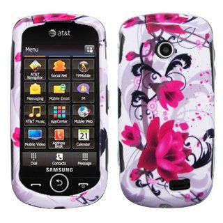 Premium   PDA Samsung A817/Solstice II Red Flower on White Cover   Faceplate   Case   Snap On   Perfect Fit Guaranteed Cell Phones & Accessories
