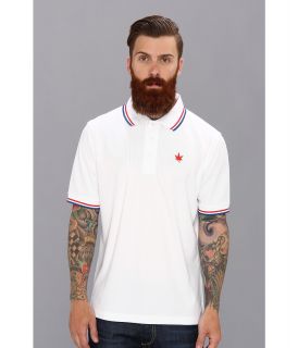 Boast Tipped Court Polo Mens Short Sleeve Pullover (White)