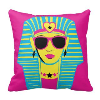 Egyptian 80's throw pillows