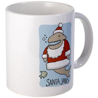  Santa Jaws Mug   Standard Kitchen & Dining