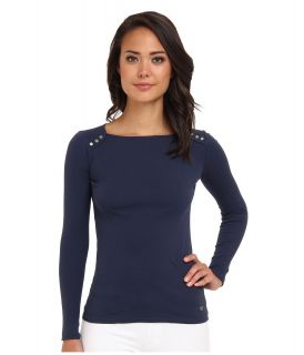 Mavi Jeans S/S Top Womens Long Sleeve Pullover (Navy)