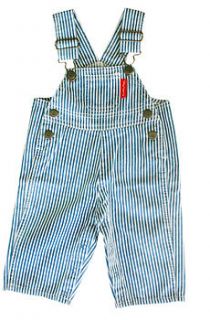 stripe cotton dungarees by toby tiger