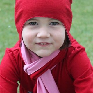 merino wool reversible hat & scarf gift set by little pinecone
