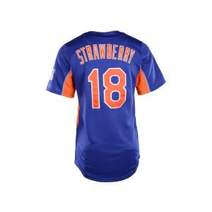 New York Mets Darryl Strawberry Majestic MLB Cooperstown Team Leader Player Jersey
