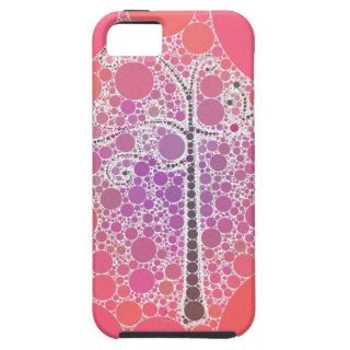 Funky Colorful Scroll Tree Circles Bubbles Pop Art iPhone 5 Covers