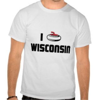 wisconsin curling tee shirt